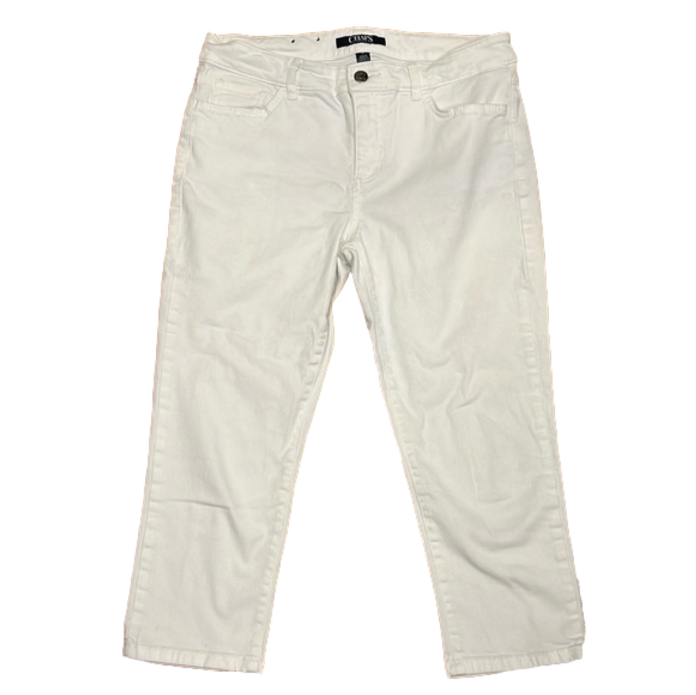 Women’s White Chaps Capri Pants in Petite